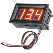 Sanec 0.56 Inch Dc 0-30V Panel Tip Dijital Kırmızı Voltmetre 2 Kablolu