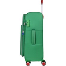 United Colors Of Benetton Ultra Light Hafif  Kumaş 3'lü Valiz Seti Yeşil BNT2100