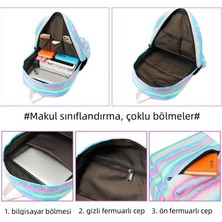 Moby Store 3 Parça Okul Çantası Seti - Mavi (Yurt Dışından)