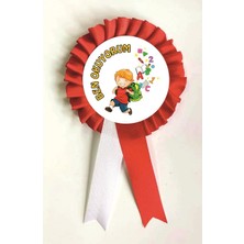 Yıldız Kurdela Ankara Okuyorum Yazıyorum  Saten Kokart Rozet  10 Adet