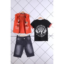 Baby Hola Babyhola Tshirt Yelek Pantolon Erkek Çocuk Takım 3'lü 1490