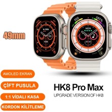 Watch 8 Ultra Akıllı Saat Hk 8 Ultra (Amoled) Ekran 2.02HD Nfc Gps Yeni Amiral Gemisi 49MM