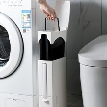 Japon Tarzı Tuvalet Fırçası Setli Banyo Ev Kullanımı Için Çöp Kutusu Kapaklı Tek Parça Pres Tuvalet (Yurt Dışından)