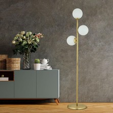 Apliqa Zambak Modern Lambader Eskitme Cam Başlıklarla Salon