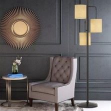 Apliqa Global 3lü Dekoratif Modern Tasarım Retro Ayaklı Salon Lambader