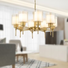 Apliqa Goldie 8 Li Eskitme Modern Yatak Odası Salon Avize