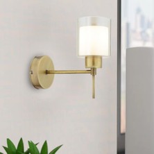 Apliqa Goldie Eskitme Duvar Lambası Yatak Odası-Yatak Başı-Banyo İçin Modern Aplik