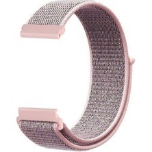 Gpack Samsung Galaxy Watch 6 Classic 43MM Kordon Cırtcırt Kumaş Ayarlanabilir Bronz
