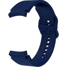 Dlrcase Samsung Galaxy Watch 6 Classic 43MM Kordon Model Uyumlu Kançalı Silikon Krd 50 Lacivert