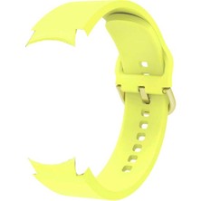 Smcase Samsung Galaxy Watch 6 Classic 47MM Kordon Model Uyumlu Kançalı Silikon Krd 50 Sarı