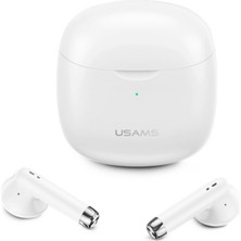 Usams USAMS-IA04 IOS/Android Uyumlu BT5.0 TWS Bluetooth Kulaklık-Beyaz