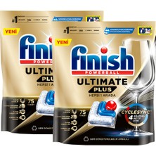 Finish Ultimate Plus 75 Kapsül Bulaşık Makinesi Deterjanı Tableti x 2 Tablet