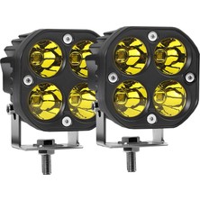 Space Off-Road Sis Lambası 4 LED 12-32V 40W -Set Sarı / LASS284-1