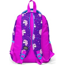 Yaygan Coral High Kids Mor Pembe Unicorn Desenli 3’lü Okul Çanta Seti Set 23492-MİX3