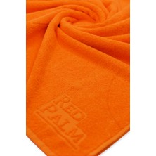 Red Palm Doğa Dostu %100 Pamuk Turuncu Plaj Havlusu 90 x 160 cm - Banyo Havlusu