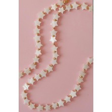 New Obsessions Doğal Sedef Yıldız Kolye Bileklik Set