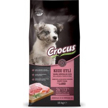 Crocus Kuzu Etli Pirinçli Yavru Köpek Maması 15 kg