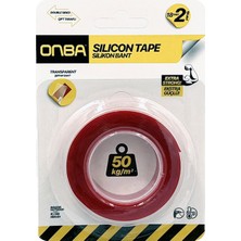Svein 50 kg Çift Taraflı Ekstra Güçlü Çok Amaçlı Tamir Silikon Bant Dış Mekan Montaj Bandı 18 mm x 2 mt