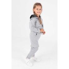 AHENGİM KIZ ÇOCUK EŞOFMAN TAKIMI KIZ ÇOCUK CEPLİ TAKIM AK2234