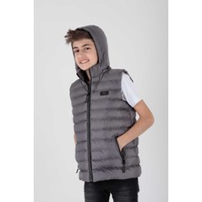 AHENGİM ERKEK ÇOCUK YELEK ERKEK ÇOCUK KAPÜŞONLU ŞİŞME YELEK AK215051