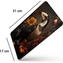 Sonictouch Tukan Papağını Kaydırmaz Gaming Oyuncu Dikişsiz Kahverengi Sarı Mouse Pad/ped 17X21CM