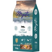 Mystic Az Tahıl Yetişkin Kedi Maması Tavuklu 15 kg