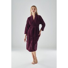 Nuşa Eteği Jakarlı Niki Kadife Bambu Cotton Bayan Sabahlık