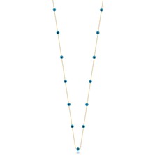 Fiyonk Kuyumculuk 14 Ayar Altın Göz Sıralı Kolye