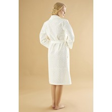 Nuşa Beden Brodeli Bambu Cotton Bayan Sabahlık
