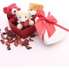 Home Dekor Hediye Kalp Kutuda Mini Ayıcıklar Hediye Seti Sevgiliye Eşe Sürpriz Sevgiliye Hediye STRGLBL75