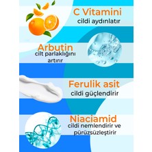 Luminate C Vitamini Serum Arbutin Niacinamid Aydınlatıcı Renk Tonu Eşitleyici Leke, Akne Karşıtı 30 ml