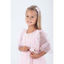 Ahenk Kids AHENGİM KIZ ÇOCUK ELBİSE TOKALI ELBİSE KEMERLİ ELBİSE DANTELLİ TÜLLÜ AK2206