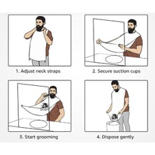 Tutkusuyum Saç Sakal Kesme Traş Önlüğü Beyaz