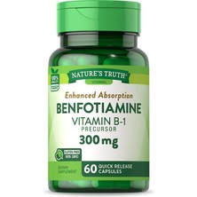 Nature's Truth Benfotiamine 300 mg 60 Kapsul Vitamin B1 Precursor Enhanced Absorption