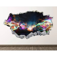 Kt Grup Enerji Akışı Full Hd Baskı 3D Modern Duvar Sticker