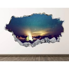Kt Grup Kamp Temalı Full Hd Baskı 3D Modern Duvar Sticker