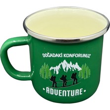 Orcamp Retro Emaye Kupa Bardak Adventure Yeşil OUT-1900