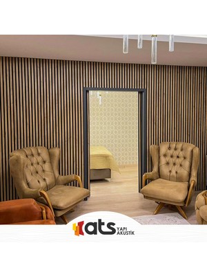 Ats Yapı 60 x 120 cm Dekoratif Savana Meşe Desenli Ahşap Duvar Paneli