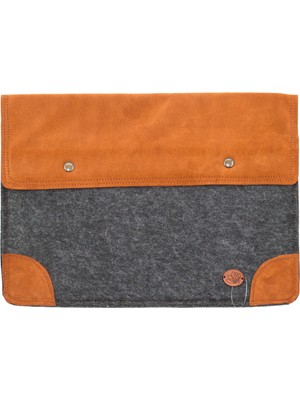 Gri Keçe Laptop Kılıfı
