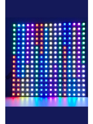 Hazar Led WS2812B Matrix Ekran Rgb LED Ayrı Ayrı Adresli 16X16 Matrix Dijital Esnek Ekran 5 Volt