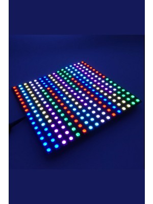 Hazar Led WS2812B Matrix Ekran Rgb LED Ayrı Ayrı Adresli 16X16 Matrix Dijital Esnek Ekran 5 Volt