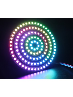 Hazar Led WS2812B Matrix Ekran Rgb LED Ayrı Ayrı Adresli 8 LED Halka LED Matrix Dijital Esnek Ekran 5 Volt