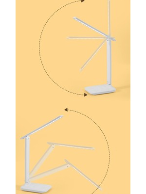 Zethus LED Göz Koruması Katlanır Masa Lambası USB Öğrenci Özel Gece Lambası (Yurt Dışından)