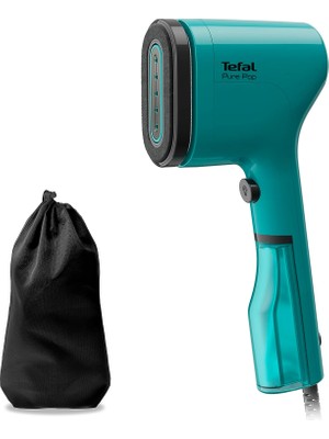 Tefal DT2024 Saf Pop Buharlı Fırça | 1300 W | 70 ml Su Deposu | Hızlı Isıtma | 20 G/dak Sürekli Buhar | Petrol Yeşili/siyah
