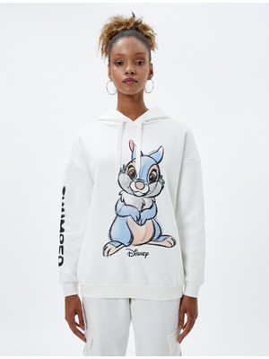 Koton Kapşonlu Bambi Sweatshirt Baskılı Lisanslı Uzun Kollu