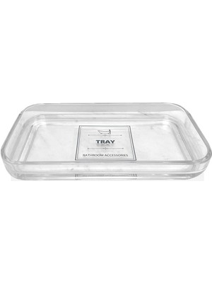 The Mia Clear Banyo Tepsisi 24X14X3 cm