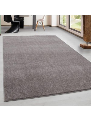 Carpettex Modern Desenli Halı Kısa Havlı Bulanık Düz Renkli Bej