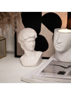 Karaca Home Senator Dekoratif Biblo Beyaz