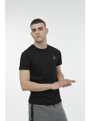 Lumberjack M-CT102 Basıc C Neck T-Sh Siyah Erkek Kısa Kol T-Shirt