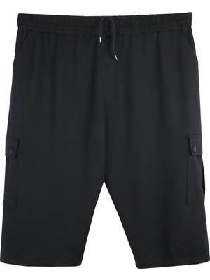 Maruf Shop Büyük Beden Kargo Cepli Penye Kapri